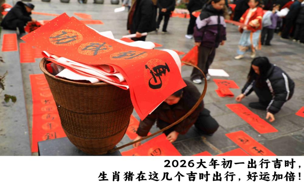 2026大年初一出行吉时，生肖猪在这几个吉时出行，好运加倍！