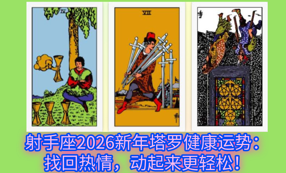 射手座2026新年塔罗健康运势：找回热情，动起来更轻松！