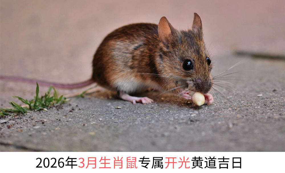 2026年3月生肖鼠专属开光黄道吉日