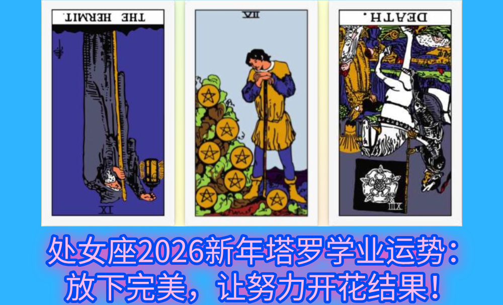 处女座2026新年塔罗学业运势：放下完美，让努力开花结果！