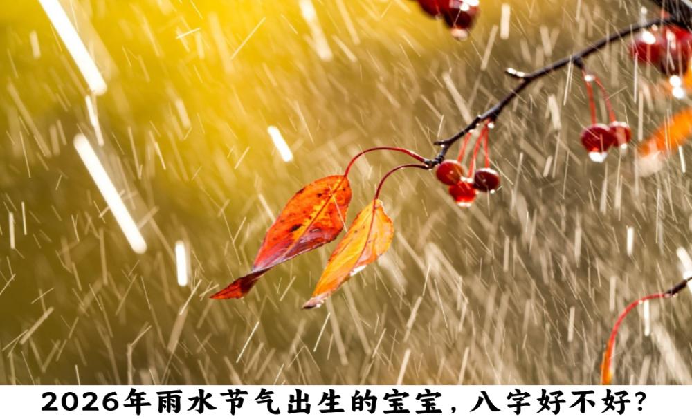 2026年雨水节气出生的宝宝，八字好不好？