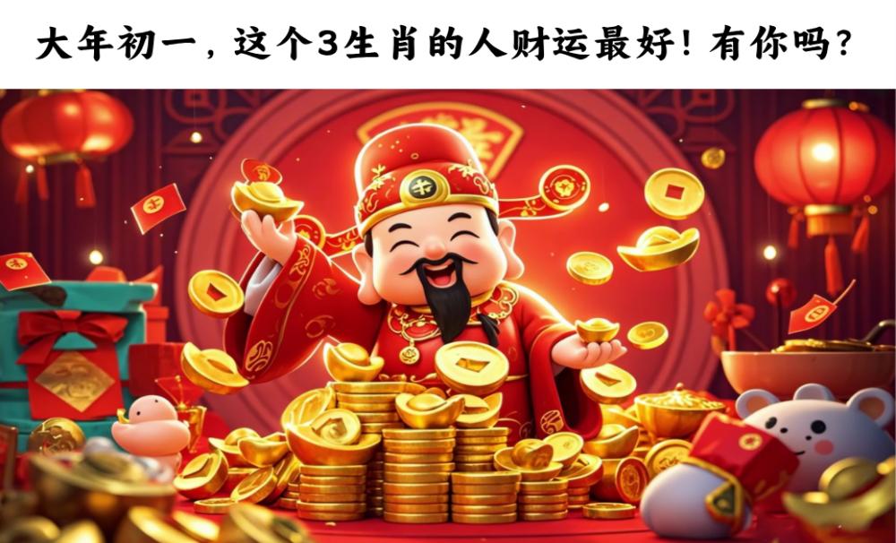 大年初一，这3个生肖的人财运最好！有你吗？