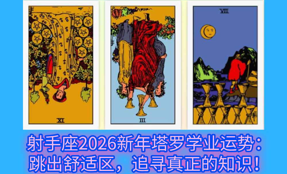 射手座2026新年塔罗学业运势：跳出舒适区，追寻真正的知识！