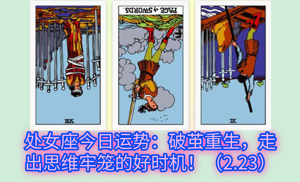处女座今日运势:破茧重生,走出思维牢笼的好时机!(2.23)