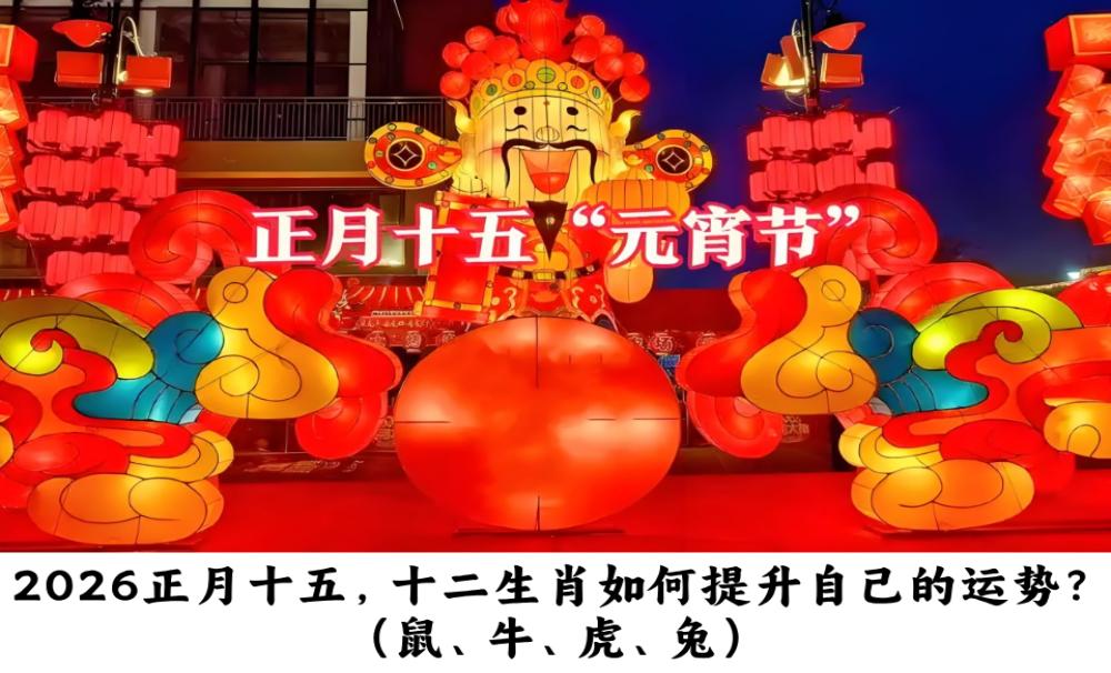 2026正月十五，十二生肖如何提升自己的运势？（鼠、牛、虎、兔）