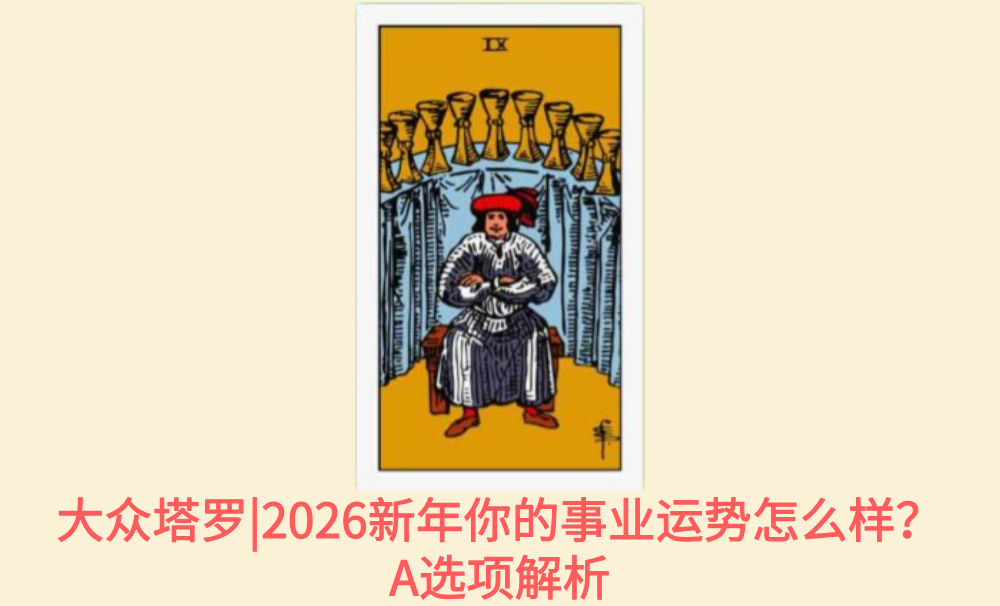 大众塔罗|2026新年你的事业运势怎么样？A选项解析