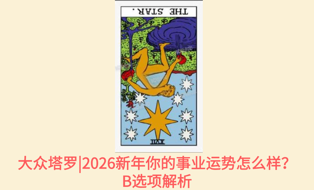 大众塔罗|2026新年你的事业运势怎么样？B选项解析