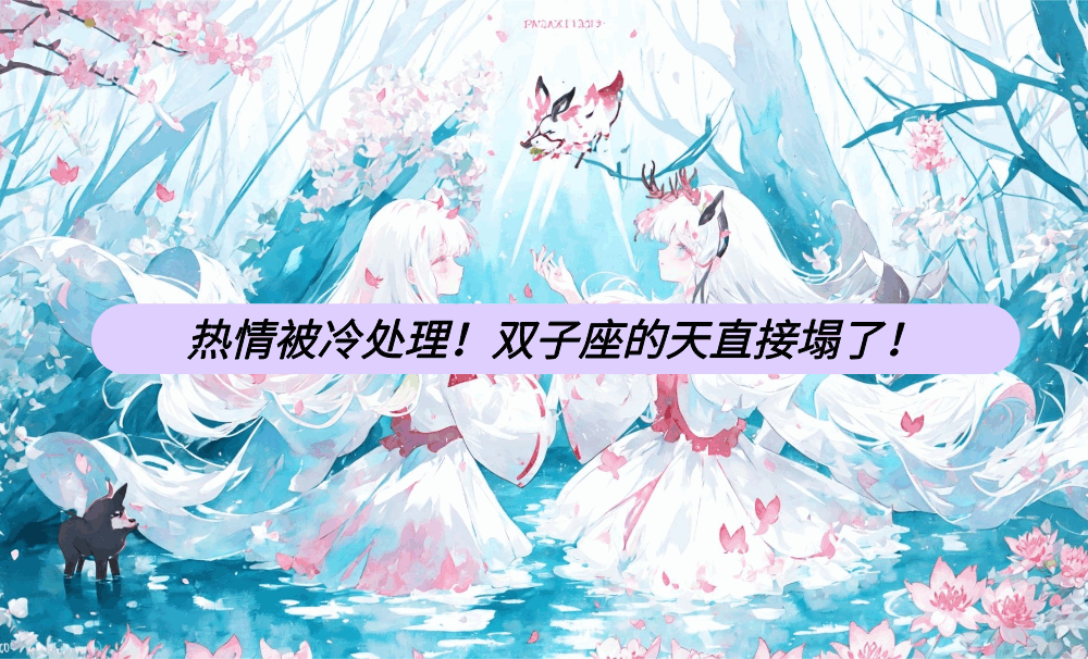 热情被冷处理!双子座的天直接塌了!