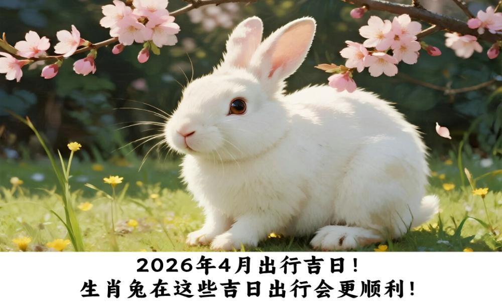 2026年4月出行吉日！生肖兔在这些吉日出行会更顺利！