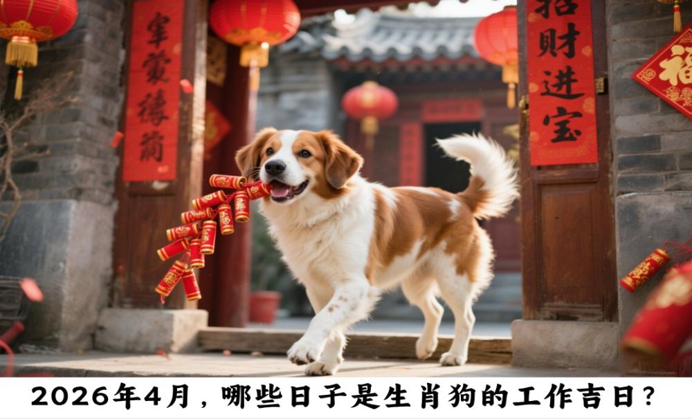 2026年4月，哪些日子是生肖狗的工作吉日？
