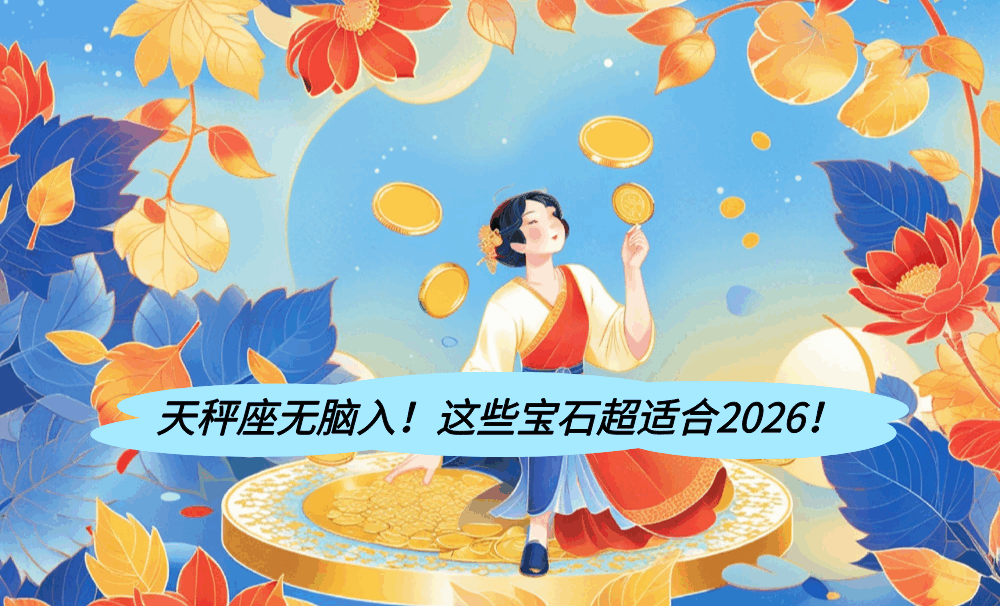 天秤座无脑入!这些宝石超适合2026!