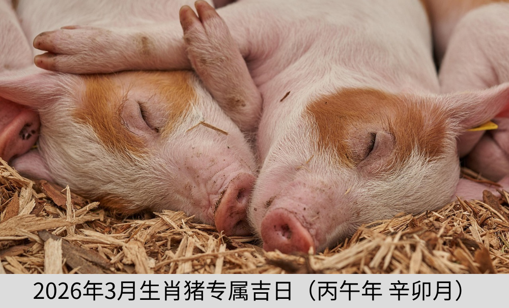 2026年3月生肖猪专属吉日(丙午年 辛卯月)
