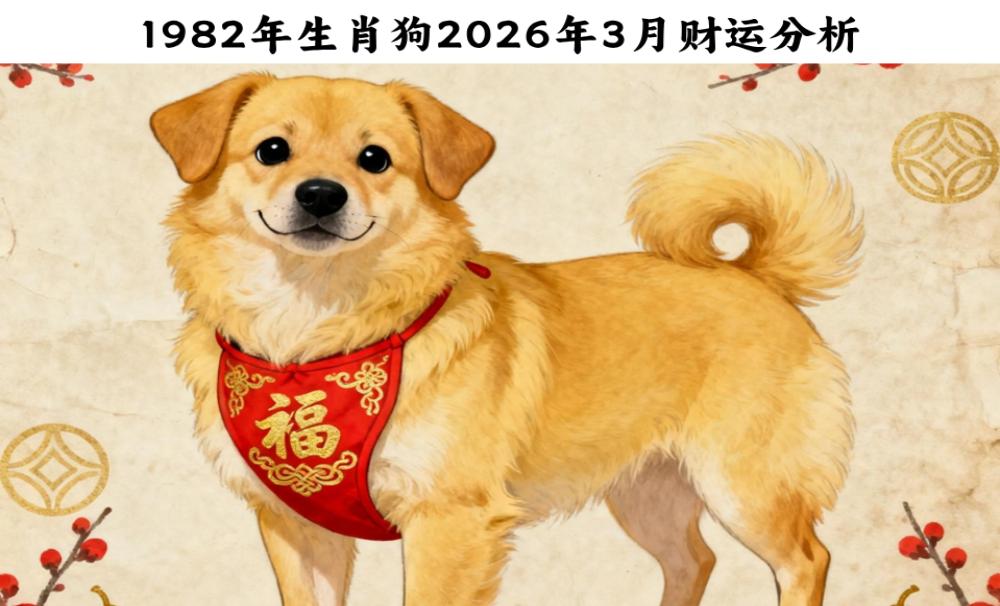 1982年生肖狗2026年3月财运分析