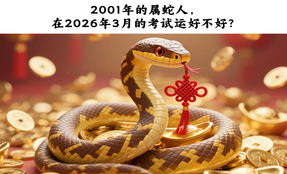 2001年的属蛇人，在2026年3月的考试运好不好？