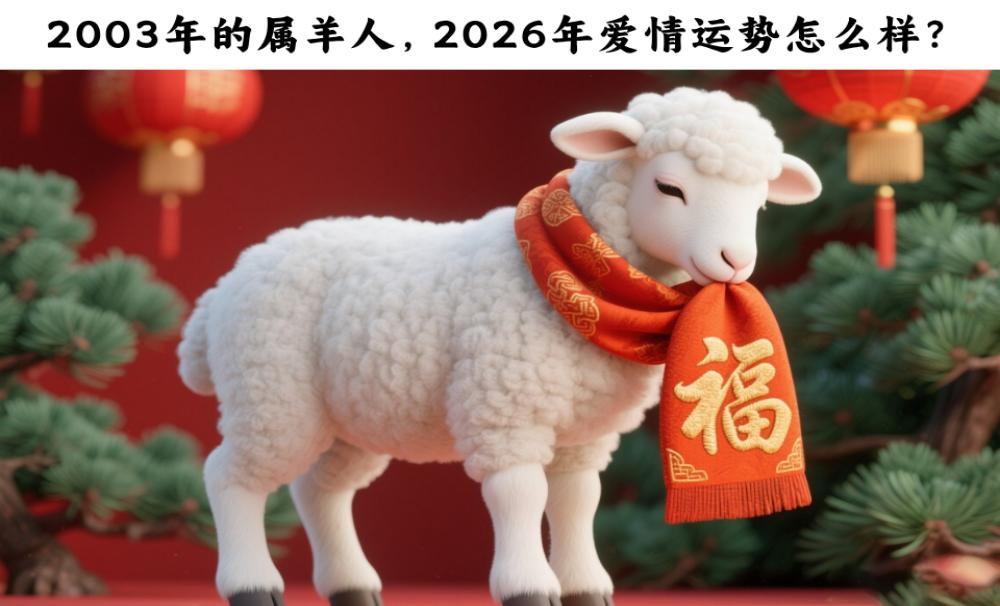 2003年的属羊人，2026年爱情运势怎么样？