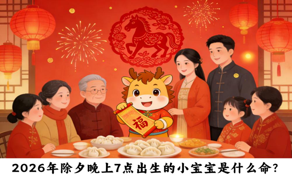 2026年除夕晚上7点出生的小宝宝是什么命？