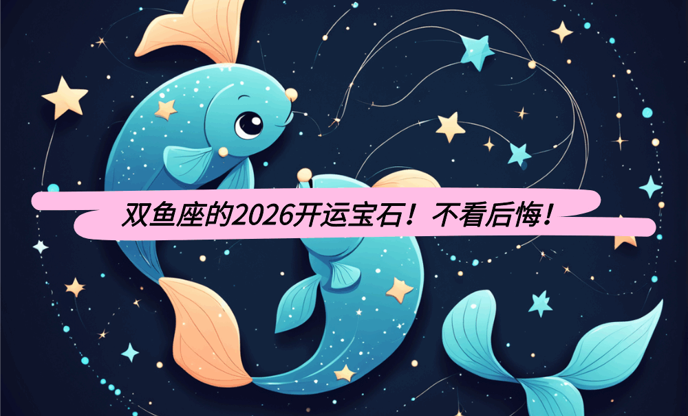 双鱼座的2026开运宝石!不看后悔!