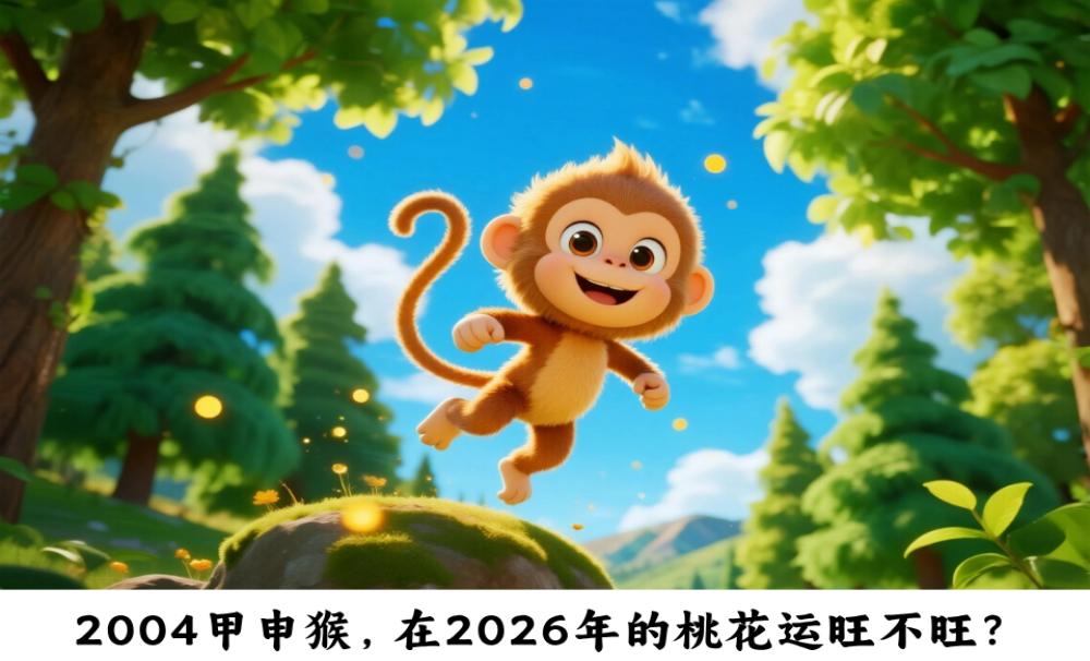 2004甲申猴，在2026年的桃花运旺不旺？
