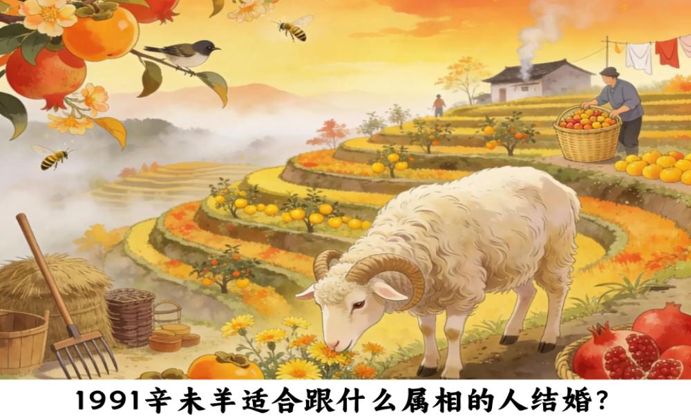 1991辛未羊适合跟什么属相的人结婚？