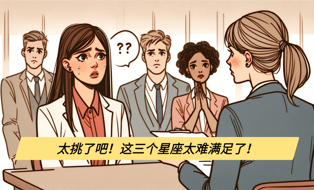 太挑了吧！这三个星座太难满足了！