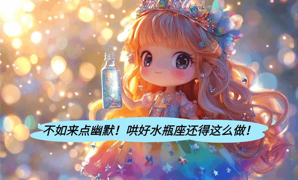 不如来点幽默！哄好水瓶座还得这么做！