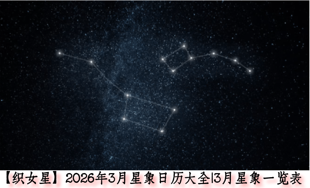 【织女星】2026年3月星象日历大全|3月星象一览表