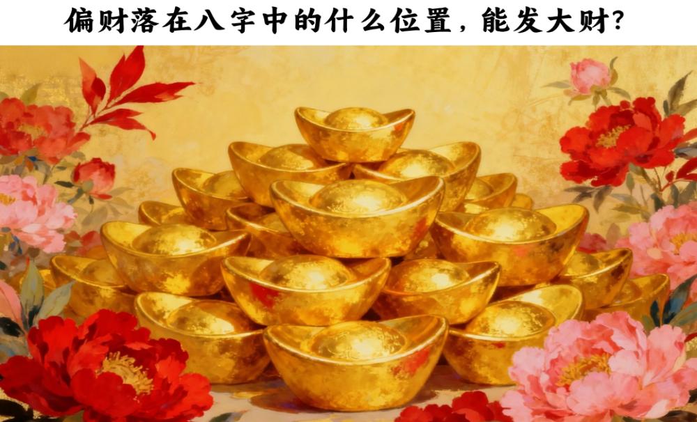偏财落在八字中的什么位置，能发大财？