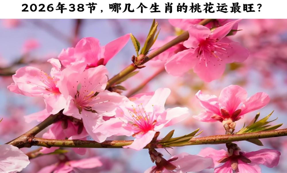 2026年38节，哪几个生肖的桃花运最旺？
