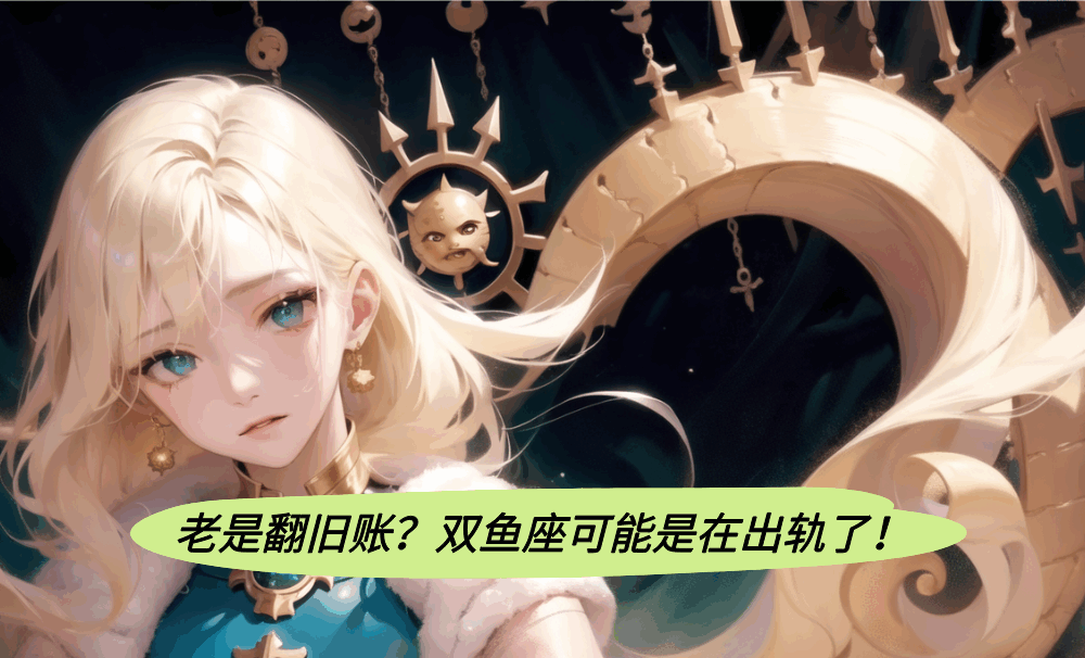 老是翻旧账？双鱼座可能是在出轨了！