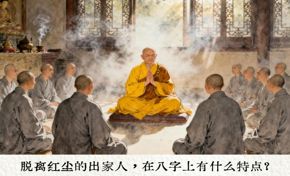 脱离红尘的出家人，在八字上有什么特点？