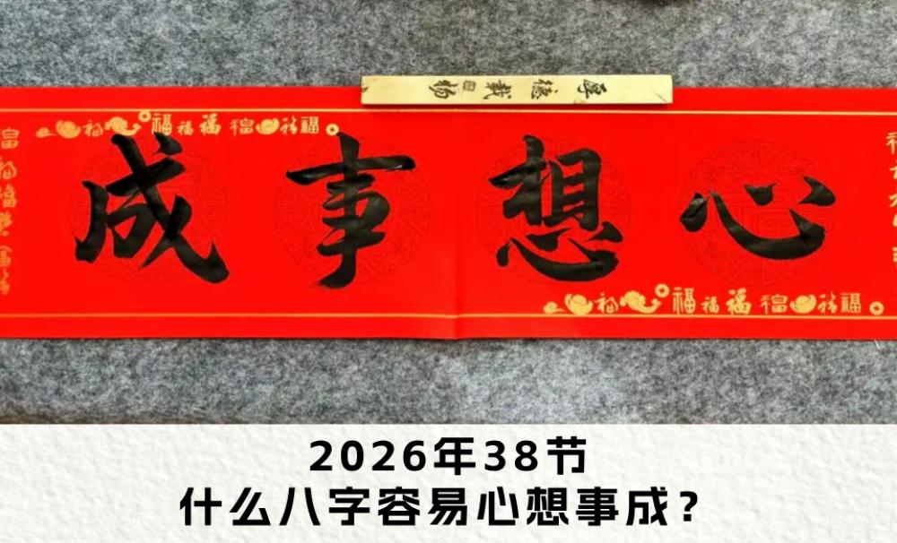2026年38节，什么八字容易心想事成？