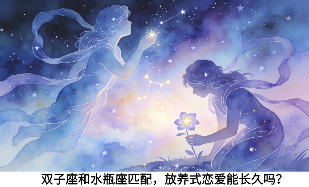 双子座和水瓶座匹配，放养式恋爱能长久吗？