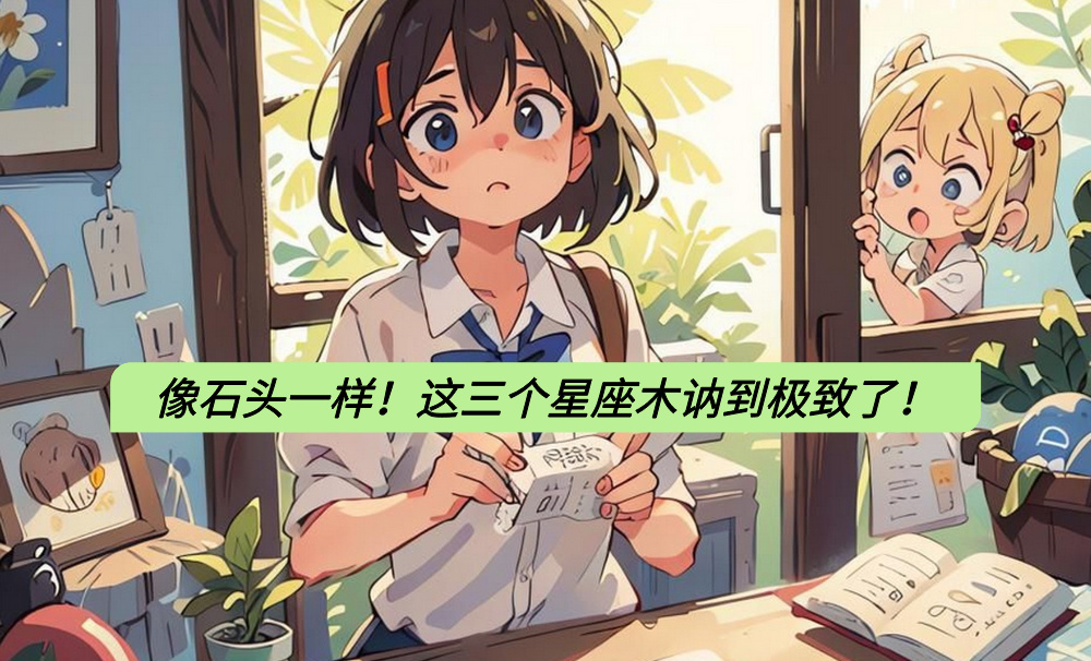 像石头一样！这三个星座木讷到极致了！