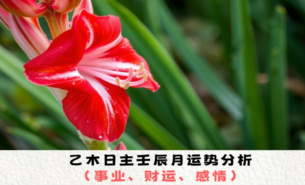 乙木日主壬辰月运势分析（事业、财运、感情）