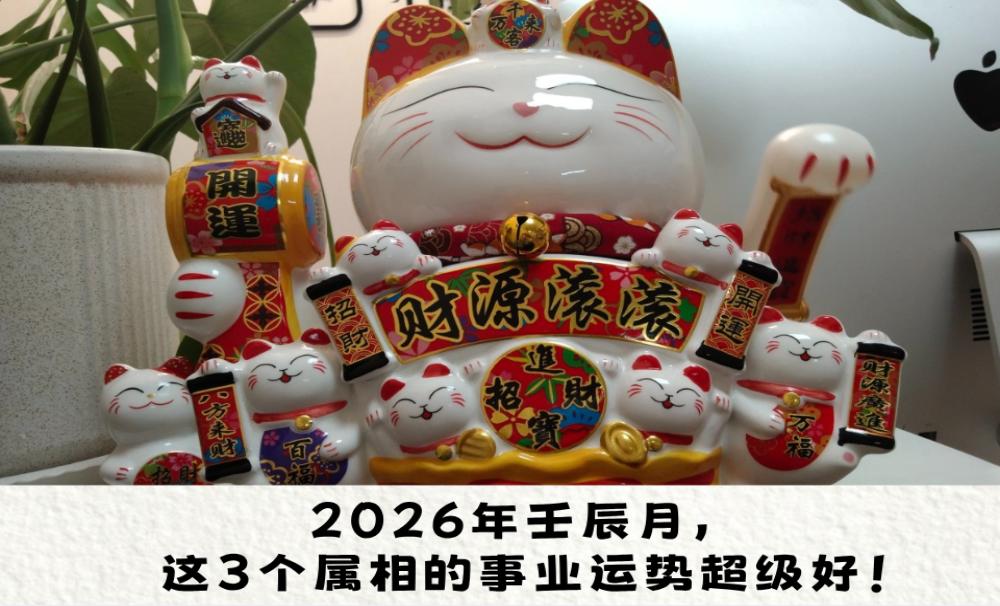 2026年壬辰月,这3个属相的事业运势超级好!