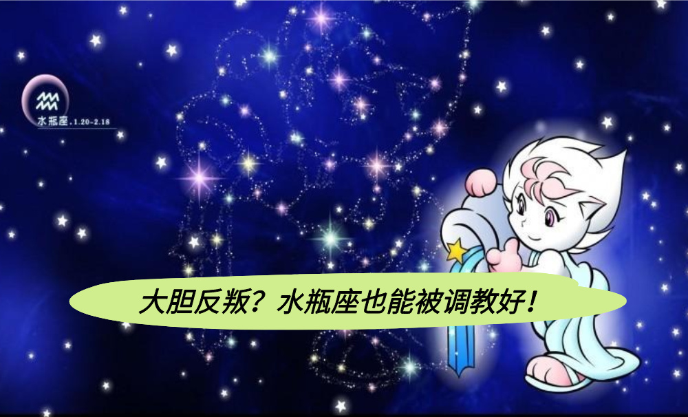 大胆反叛？水瓶座也能被调教好！