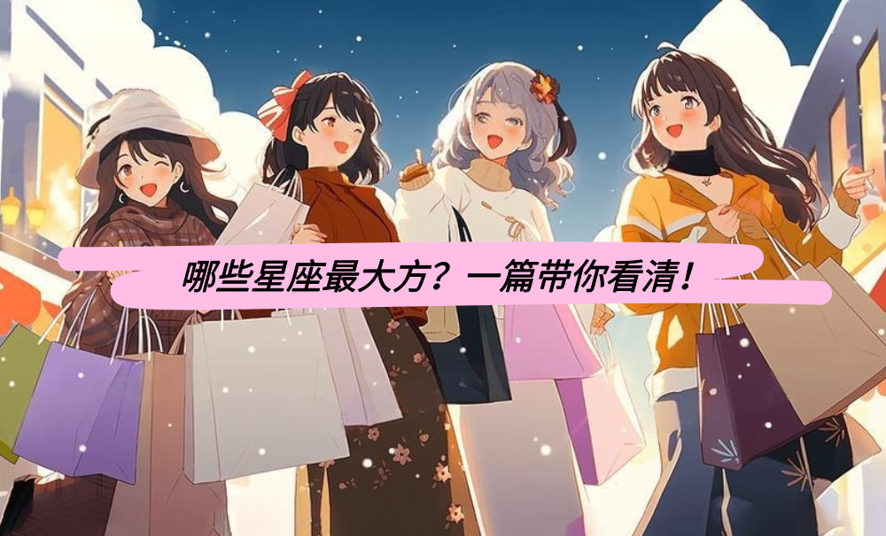 哪些星座最大方?一篇带你看清!